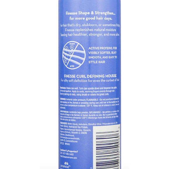 2 x Finesse SHAPE & STRENGTHEN Curl Defining Mousse 7oz Free Ship - Picture 2 of 2
